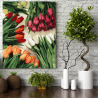 Set premium pictura pe numere (panza) Lalele colorate 50x40 cm