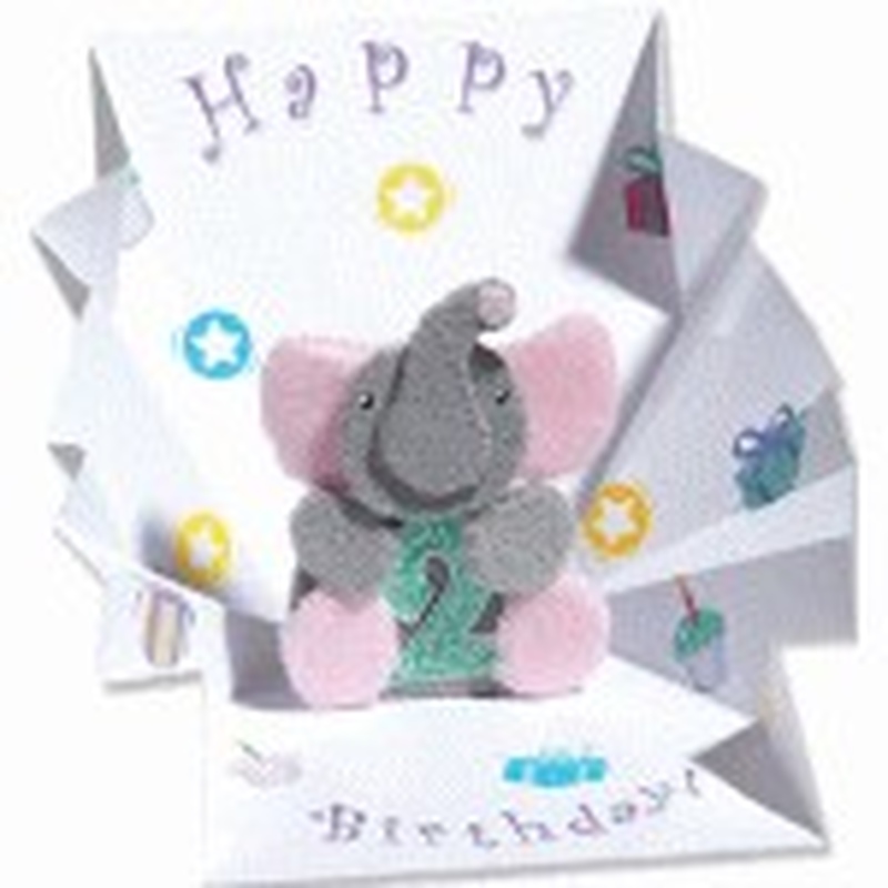 Minifelicitare 3D-Elefantel - un cadou aniversar special pentru persoanele speciale dragi tie.