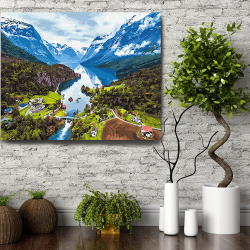 Alpii pictura pe panza
