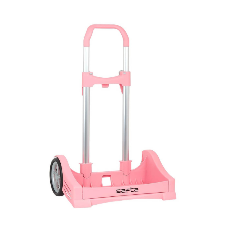 Troler copii mare roz pal pliabil pentru scoala Evolution