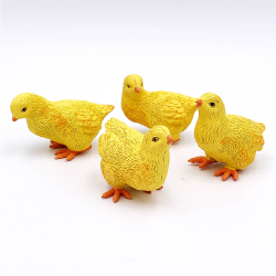 4 figurine pui de gaina simpatici gata de joaca cu copilul tau