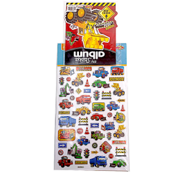 Abtibilduri cu Utilaje de constructie si album de colectie