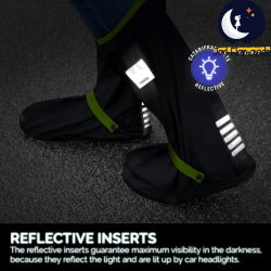 Huse reflectorizante pantofi negre 43-45