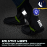 Huse reflectorizante pantofi negre 33-35
