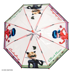 Umbrela fete tip baston automata cu Ladybug