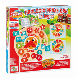 Jucarie bebe Ceas din lemn