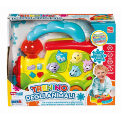 Jucarie bebe Locomotiva cu animale - sunet si lumini