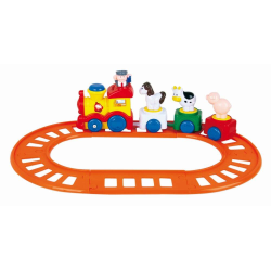 Jucarie bebe Trenulet cu animale si circuit - sunet si lumini