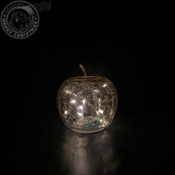 Mar decorativ auriu cu 10 LED 11 cm