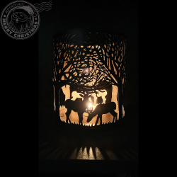 Suport perforat pt lumanare mare h17 cm