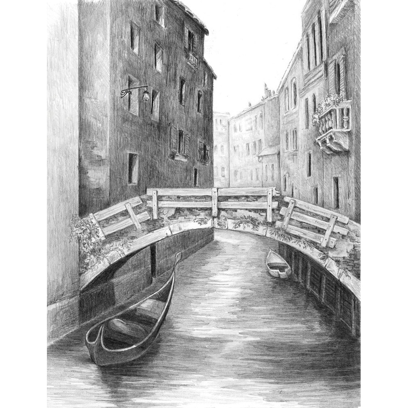 driver Show you space Set realizarea unui desen in creion - Pod venetian | jadflamande.ro