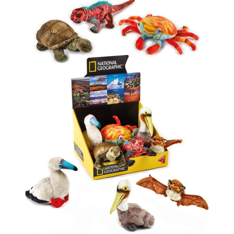 Jucarie din plus National Geographic Pui de animale Galapagos 28 cm