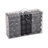 Set 100 globuri negre elegante pentru brad