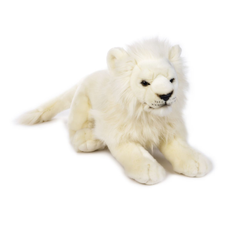 Jucarie din plus Leu alb mare 53 cm