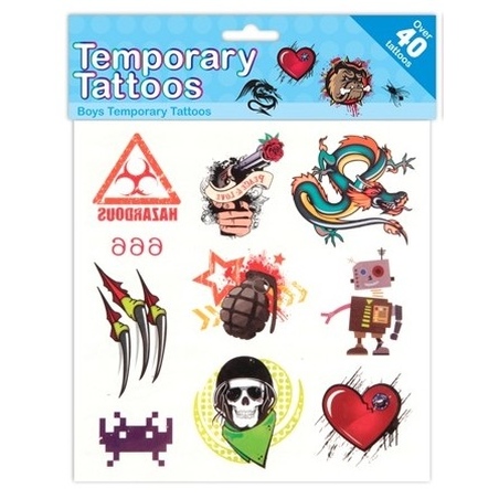 Kids Create-Set tatuaje provizorii pentru corp- baieti