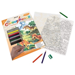 Set creativ educativ - Coloreaza pe numere - Dinozauri