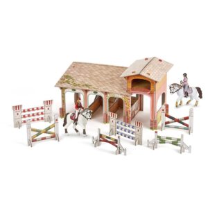 figurinele papo - grajd pentru cai - decor pentru figurine